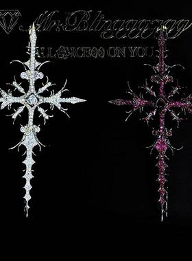 Mr.Bling逆十字架Rapper同款吊坠