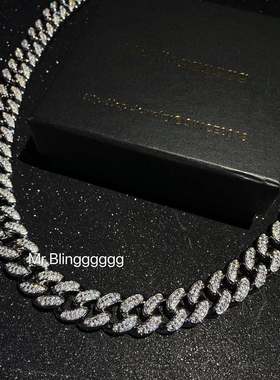 Mr.Bling同款满钻15mm基础古巴链