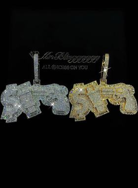 Mr.Blingggggg三元素混镶大吊坠