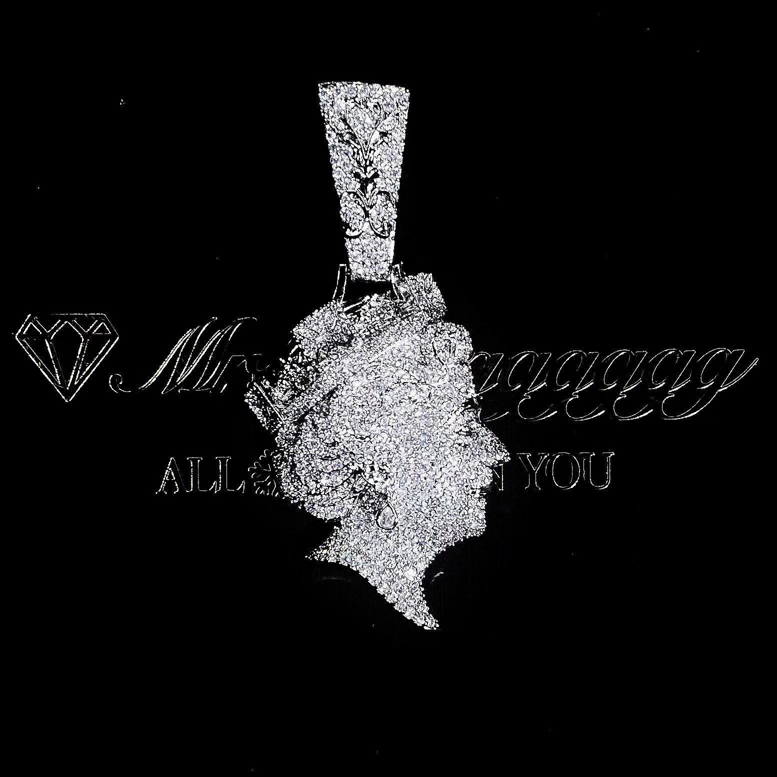 Mr.Blingggggg European and American hip-hop jewelry Central Cee's same style full diamond queen portrait pendant