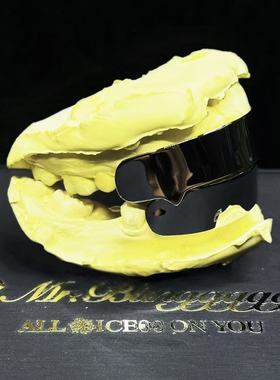 Mr.Bling定制上8下6钢牙Grillz