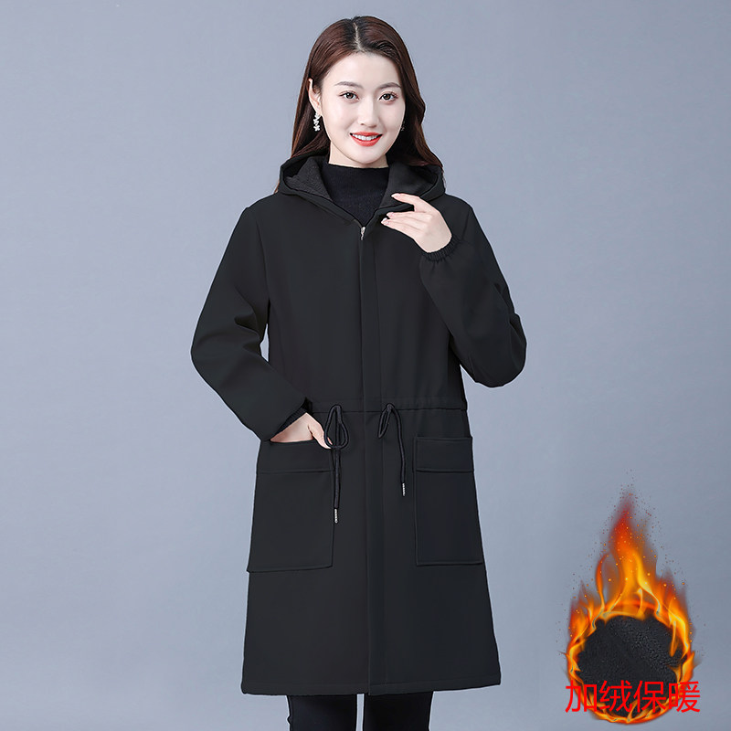 秋冬女成人款加绒防水防油长袖厨房连帽家务围裙工作服羽绒服罩衣,淘宝优惠券,粉丝福利购,淘宝优惠卷