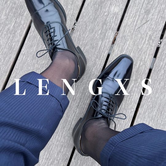 【2双装】LENGXS男士商务中筒日系牛奶丝正装丝袜超薄素面西装袜