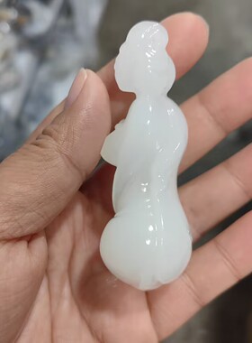 玉阅珠宝男女阿富汗天然手把件