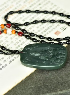 玉阅珠宝吉祥观音吊坠