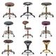 Rotating Lift Hair Salon Chair Makeup Work Stool