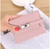 Chúc mừng 颂 Liu Tao Andi với đoạn 2019 mới thời trang ví nhỏ nữ ngắn đoạn ba ví da ví thủy triều - Ví tiền