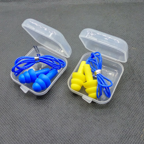 游泳耳塞成人游泳带绳带线硅胶柔软舒适洗头洗澡防水防噪音耳塞 - 图2