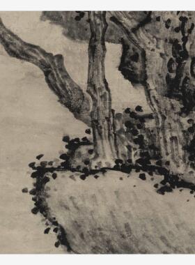 清金陵八家之首龚贤山水图纸本高清数字微喷复制古代名画临摹素材