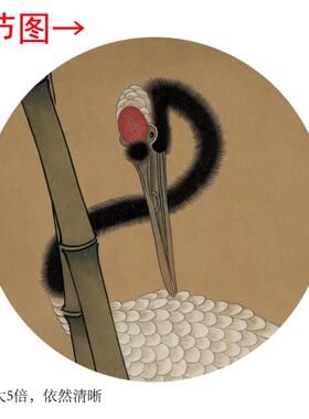边景昭《竹鹤图》客厅墙