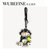 Sporty Tennis Lucifer Cat Plush Doll School Bag Pendant Car Keychain Personalized Student Gift
