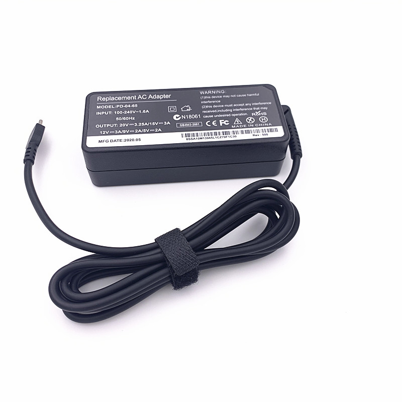 适用联想E14 L14 X14 T15 L13笔记本充电源E480适配器Type-C 65W - 图0