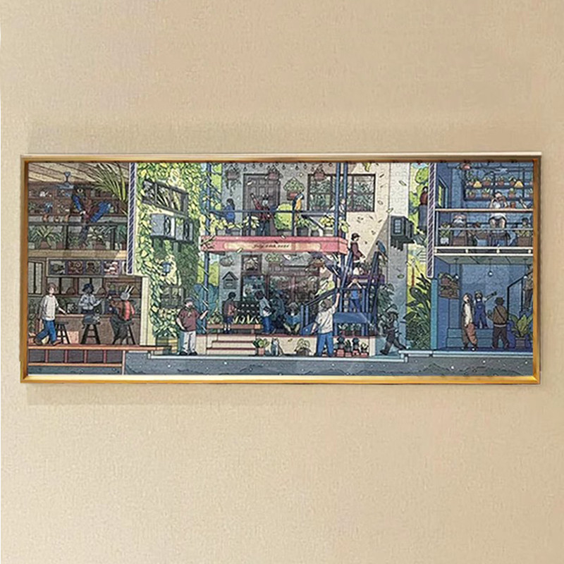 1000片拼图框缤纷都市A+B卷组合配套框168*38 氧气森林84*38相框,淘宝优惠券,粉丝福利购,淘宝优惠卷