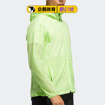 Adidas Sports Jacket ເຄື່ອງນຸ່ງຜູ້ຊາຍຂອງແທ້ຜິວຫນັງທີ່ມີນ້ໍາຫນັກເບົາ Windproof Wear-Resistant Sportswear Casual Jacket FT2780