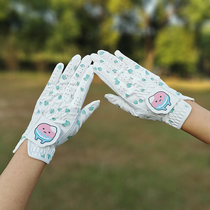 Korean Version Golf Gloves Lady Golf Hands Non-slip Wear Resistant And Durable Breathable Protective Hand Ultra-Removal Cloth Gloves