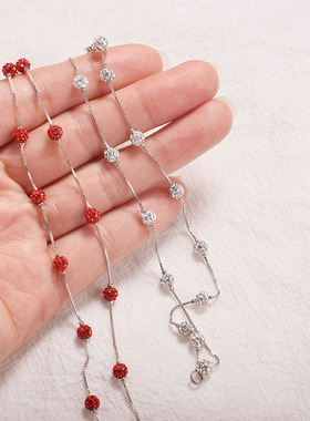 925纯银红色本命年礼物项链