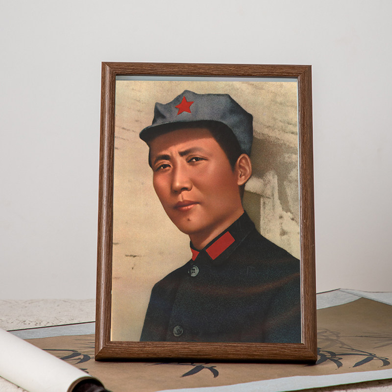 毛主席伟人画像相框挂画办公室书房伟人摆件毛爷爷客厅桌面摆台画,淘宝优惠券,粉丝福利购,淘宝优惠卷