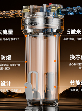 GOOTHO可视化大白瓶前置过滤器