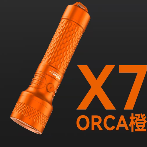 OrcaTorch虎鲸新品X7探索者潜水手电3000流明高亮SOS救援专业深潜 - 图1