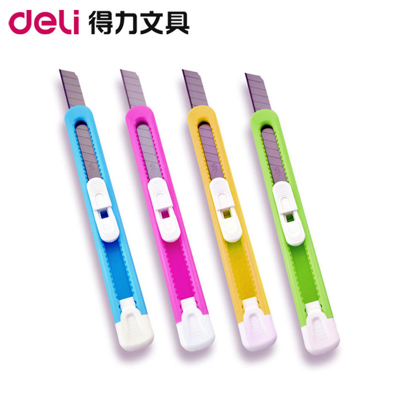 得力美工刀小号裁纸刀学生手工刀快递包裹开箱器壁纸刀拆包裹可爱,淘宝优惠券,粉丝福利购,淘宝优惠卷