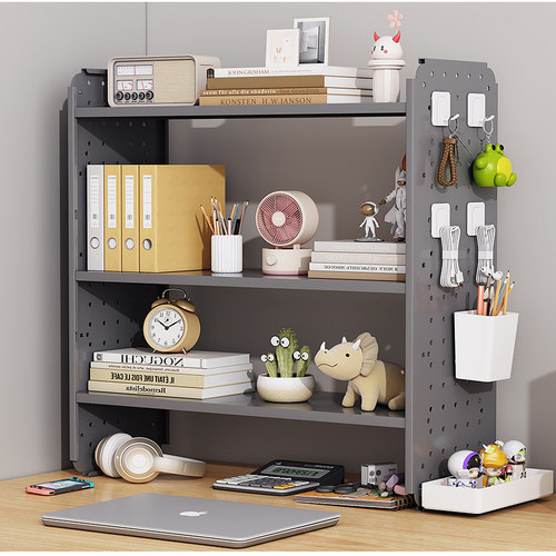 桌上书架桌面置物架办公桌收纳架宿舍学生学习桌多功能书架 - 图3