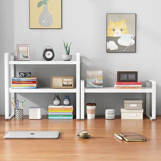 置物架桌面收纳神器多层书架学生桌上置物架子办公室电脑桌分层柜