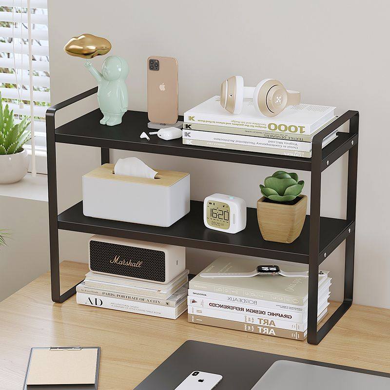 桌面书架铁艺桌上多层置物架小架子学生宿舍书桌办公桌面整理神器,淘宝优惠券,粉丝福利购,淘宝优惠卷