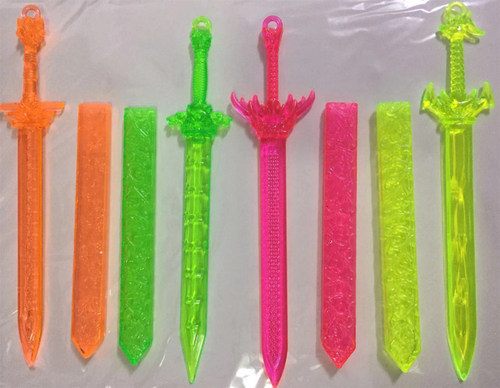 【包邮】水晶刀剑兵器大全 透明塑料剑道具 儿童益智玩具 - 图1
