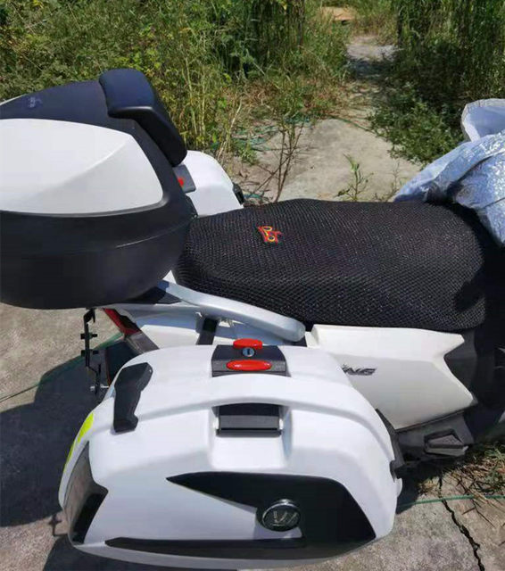 Suzuki UY125 saddlebag tail rack guard