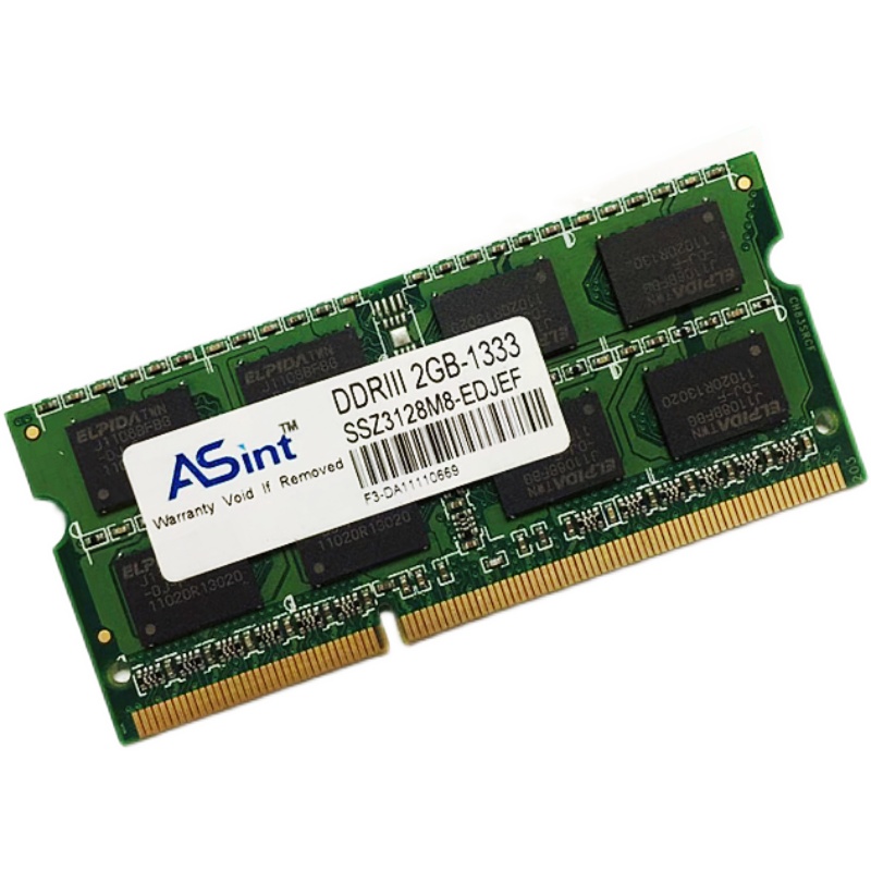 包邮 Asint/昱联2G DDR3 1333笔记本内存条 三代2gb兼容1066内存 - 图3