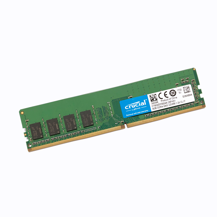 CRUCIAL英睿达8G DDR4 2400台式机电脑内存条 单条8g 2400兼容16G - 图1