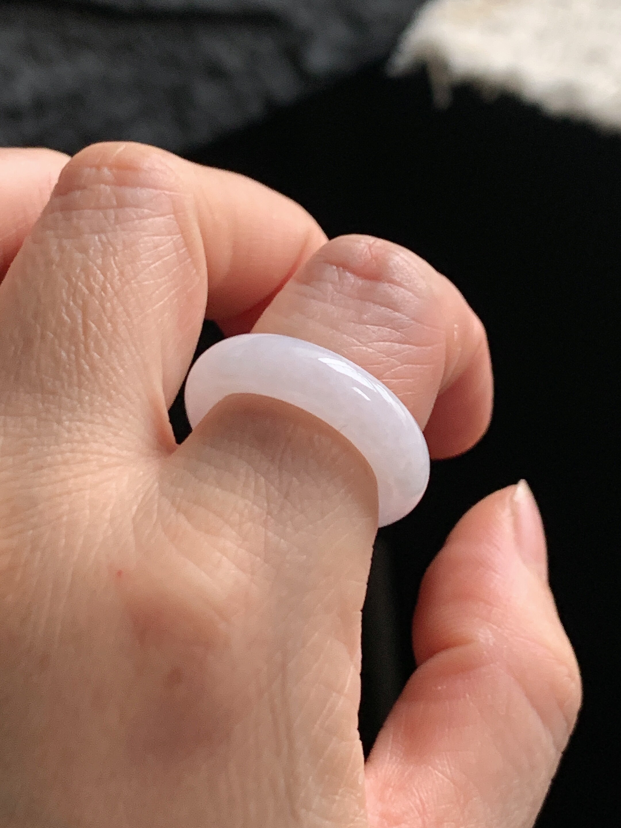Jade ring ring ring ring 14 circles Y162 natural a goods jade round ring plain ring Burmese material jade ring