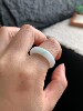 Jade ring ring ring ring 17/18 ring S178 natural a goods jade round ring plain ring Burmese material jade ring