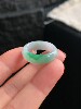 Jade ring ring ring ring 9/10 circle Y497 natural a goods jade round ring plain ring Burmese material jade ring