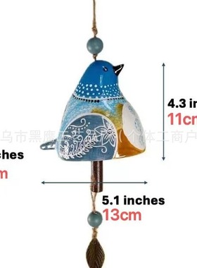 树脂卡通风铃庭院橱窗装饰品
