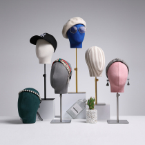 Color Emulation Head Mold Show Show Clothing Shop Window Display Fake Human Head Hat Rack Male And Female Model Head Swing Piece