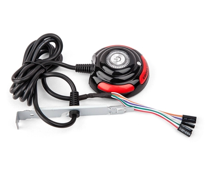 Jinhetian 0837 computer desktop switch Internet cafe host box switch power-on restart button extension cable 1.6 meters