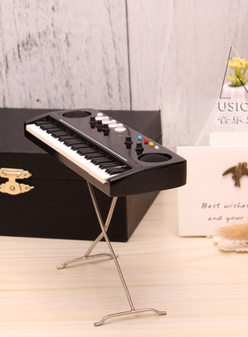 木质管风琴娃娃乐器双排键摆件