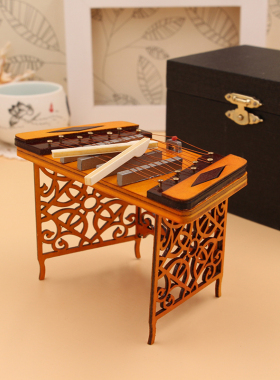 扬琴民族乐器中国特色送老外摆件