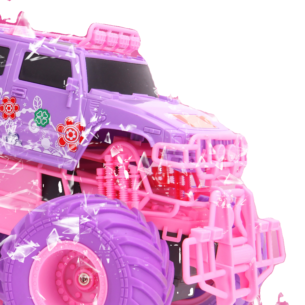 儿童遥控汽车四驱越野车女孩版粉红色充电动大脚攀爬赛车男孩玩具,淘宝优惠券,粉丝福利购,淘宝优惠卷