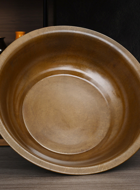 黄铜手工老铜盆水盆洗脸盆结婚喜盆补充铜元素浴佛盆家用洗菜加厚