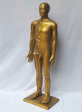 针灸铜像穴位人针灸人体模型铜人