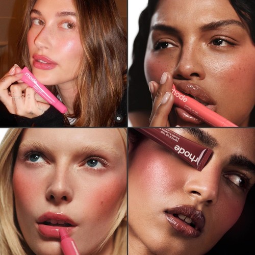 美国Rhode海莉有色唇蜜唇膏hailey口红唇釉保湿ribbon/toast/pbj - 图1