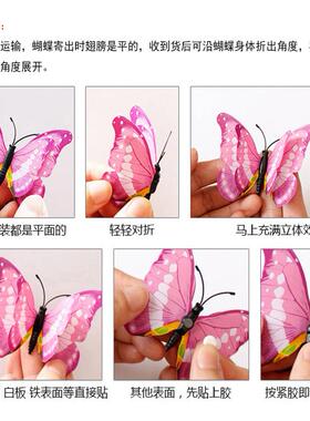 3D仿真蝴蝶墙面装饰冰箱贴