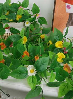 仿真紫藤绿萝缠绕遮挡管道装饰花