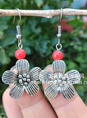 复古波西米亚风多色耳饰品