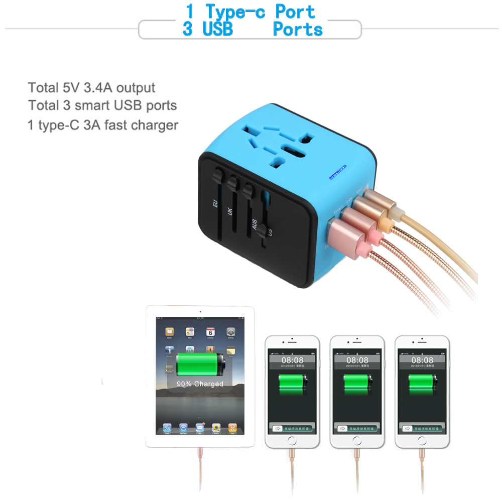 全球通用转换插头欧洲欧标泰国日本韩国万能转换器英标充电器插座 - 图2