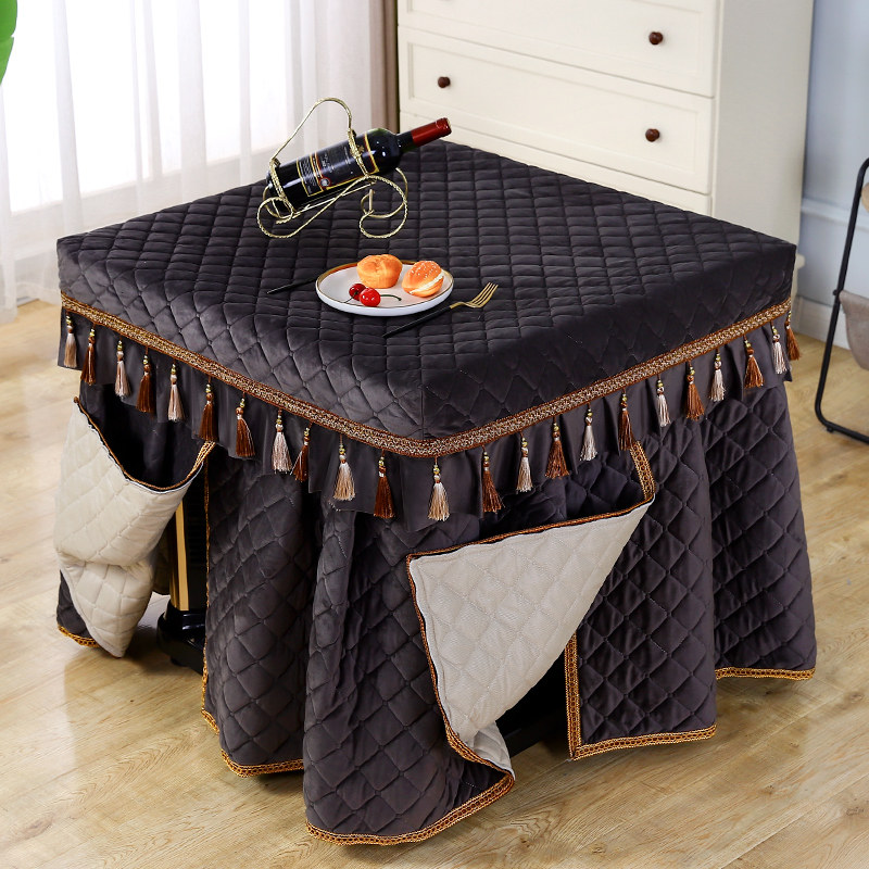 新款烤火桌子罩套烤火炉正方形烤火罩桌布冬季电暖桌麻将机电炉罩,淘宝优惠券,粉丝福利购,淘宝优惠卷