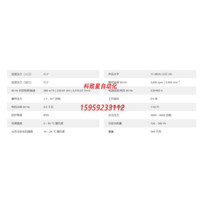 原装供应普发Hepta 300 PU V32 423螺杆泵 真空(拍前询价) - 图2