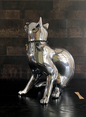 独立门户原创轻奢个性猫电镀摆件